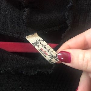 Intimately for Free People - women’s black waffle knit thermal